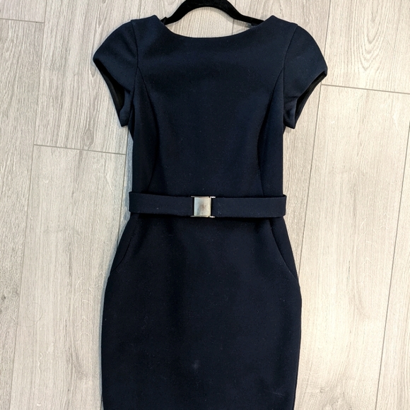 H&M Navy Shift Dress XS - Picture 1 of 4